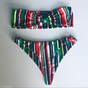 Pretty Little Thing Striped Bikini